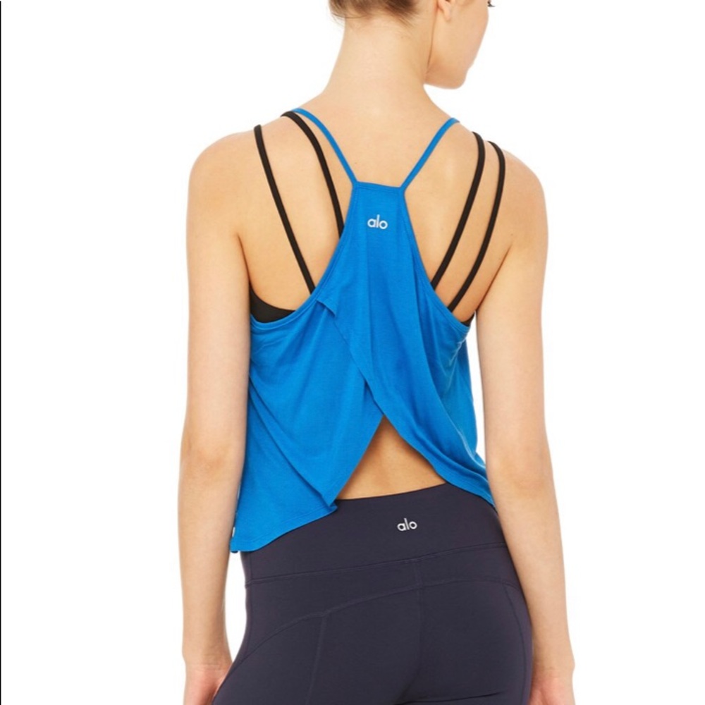 Alo Yoga Jasana Jersey Tank medium crop